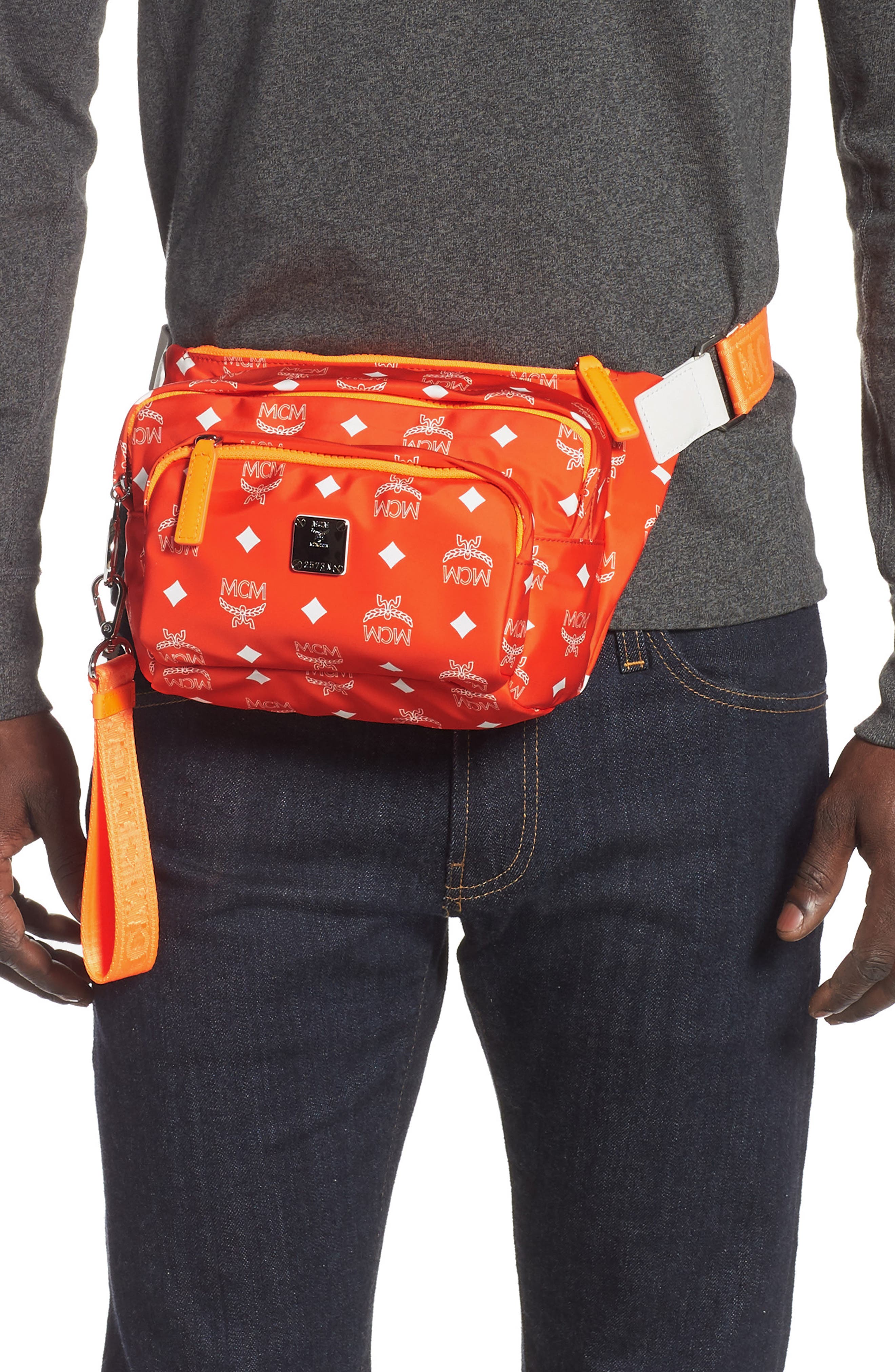 Resnick Visetos Sling Bag, Alternate, color, WHITE LOGO FLAME