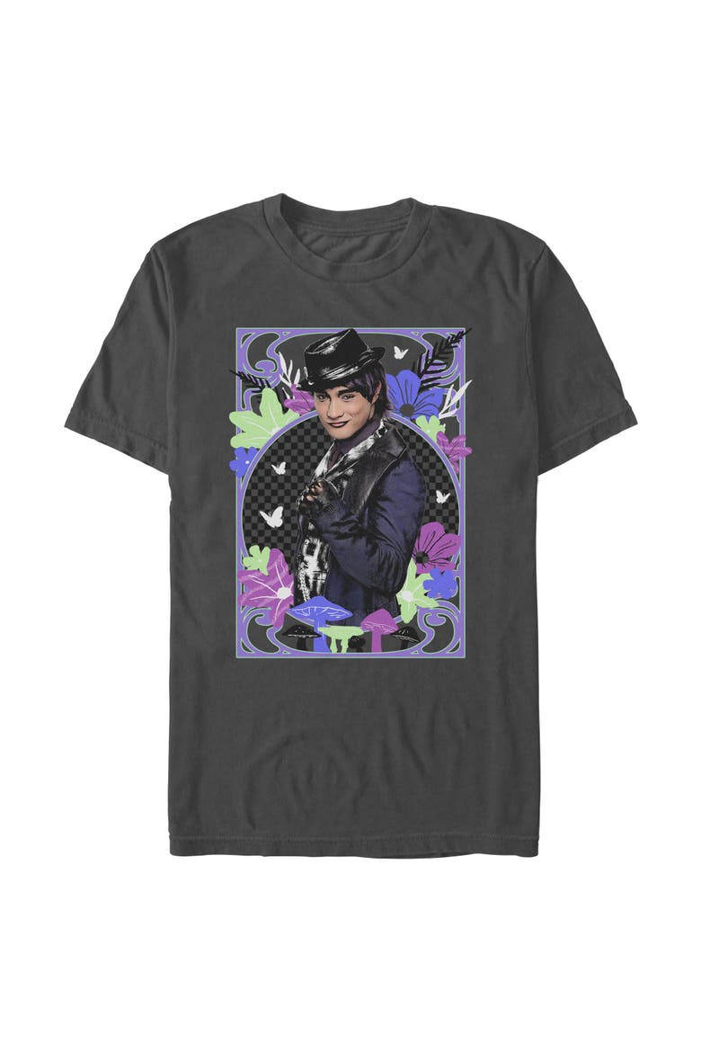 Men's Descendants Wicked Wonderland Max Framed Portrait  Graphic T-Shirt, Main, color, Charcoal