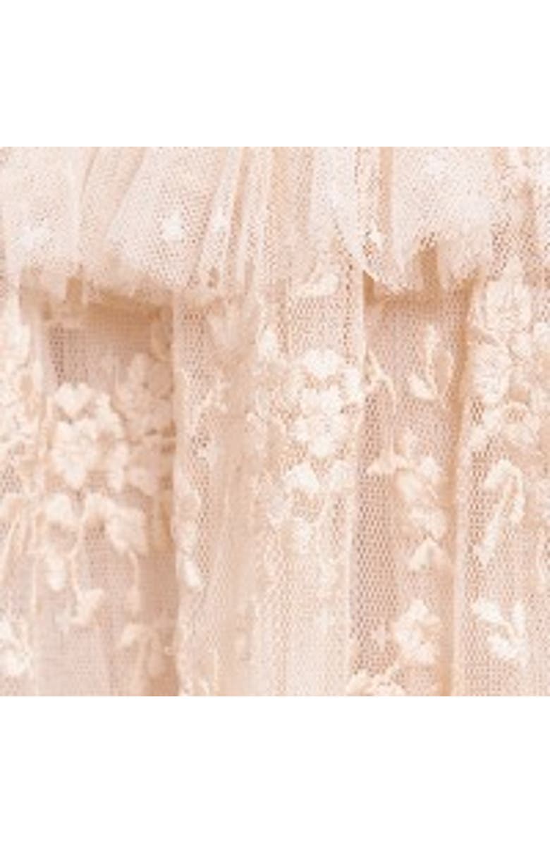Needle & Thread Blossom Long Sleeve Lace Ankle Gown, Alternate, color, Cream