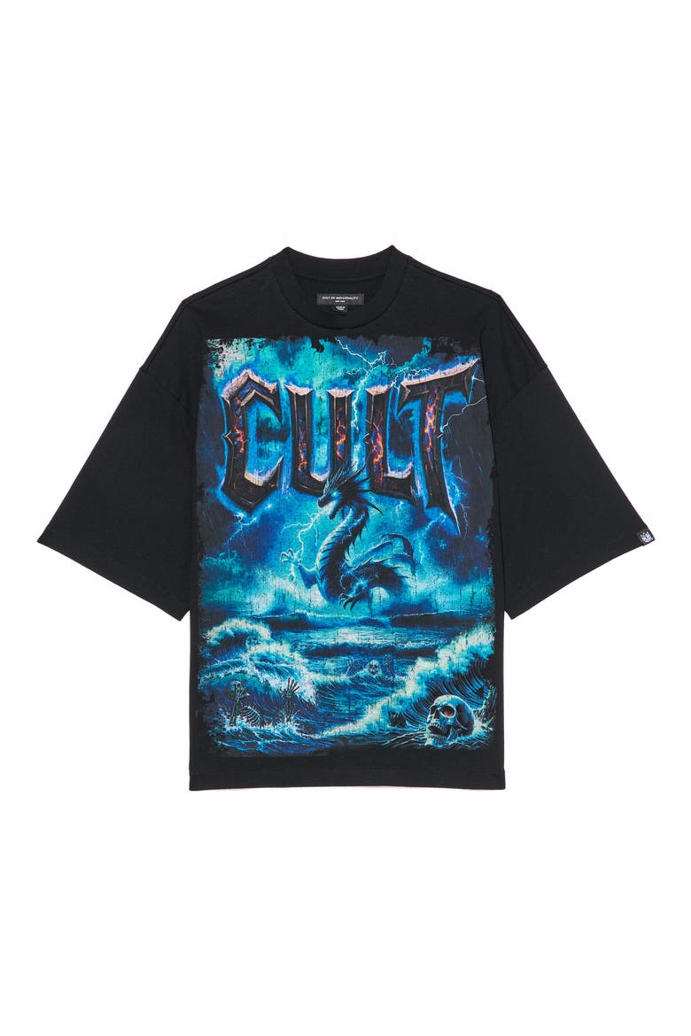 Crewneck Graphic T-Shirt, Alternate, color, BLACK