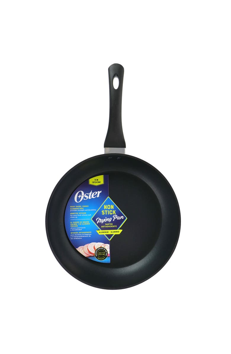OSTER Kono 11 Inch Aluminum Nonstick Frying Pan, Alternate, color, Black