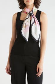 Vince Camuto Peony Square Scarf