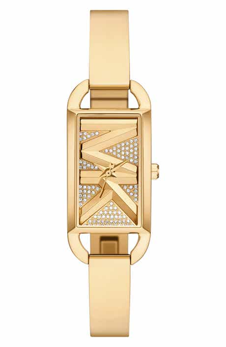 MK Empire Pavé Logo Bangle Watch, 20mm