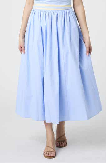 Cotton Poplin Maxi Skirt