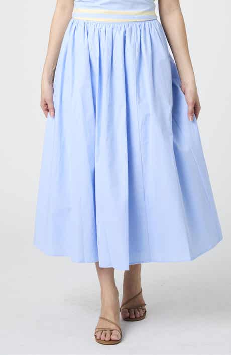 French Connection Cotton Poplin Maxi Skirt