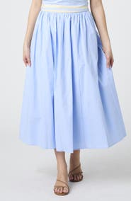 French Connection Cotton Poplin Maxi Skirt
