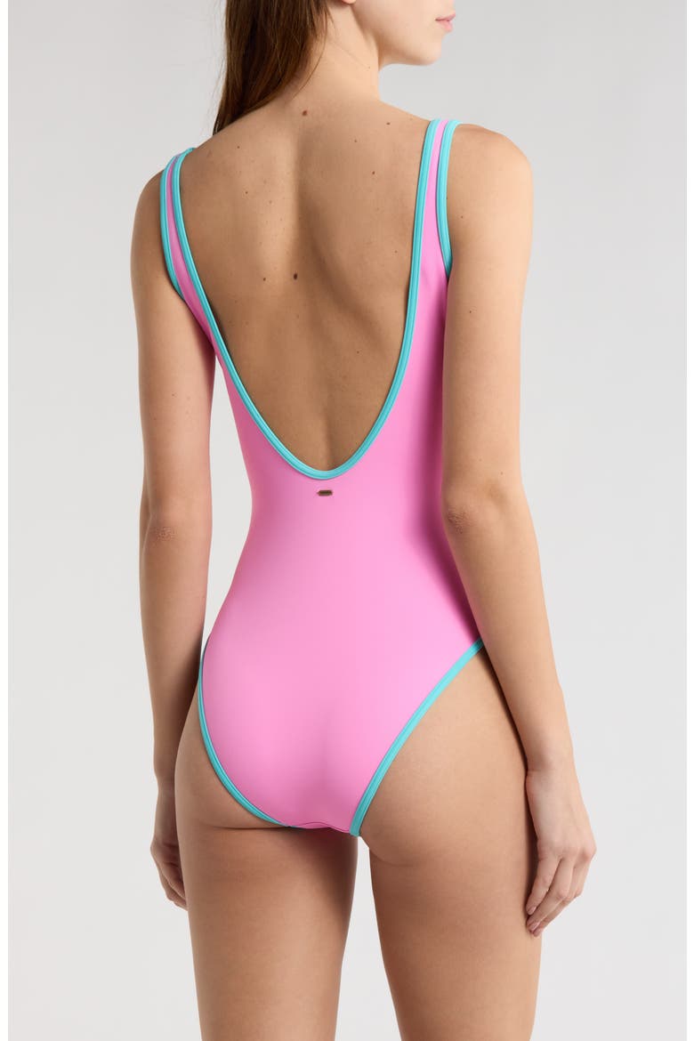 Surf Puff One-Piece Swimsuit, Alternate, color, LIGHT PINK