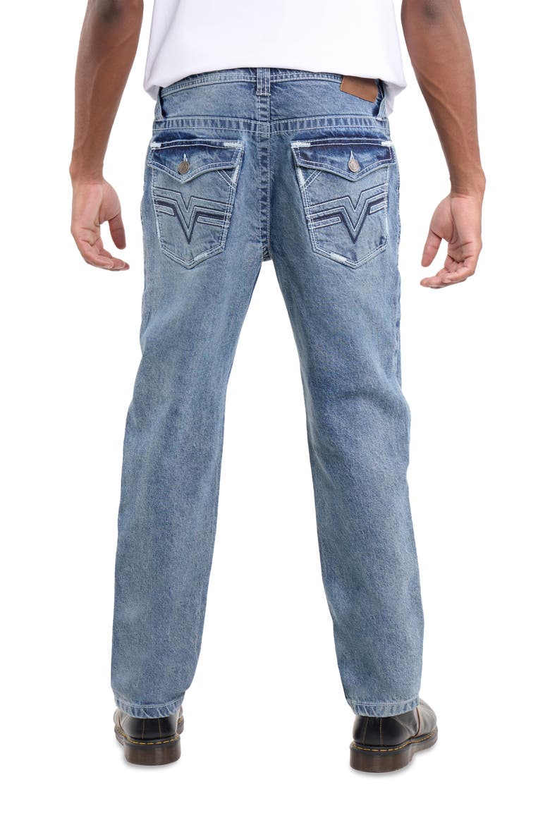 Saddle Stitch Straight Leg Jeans, Alternate, color, TINT