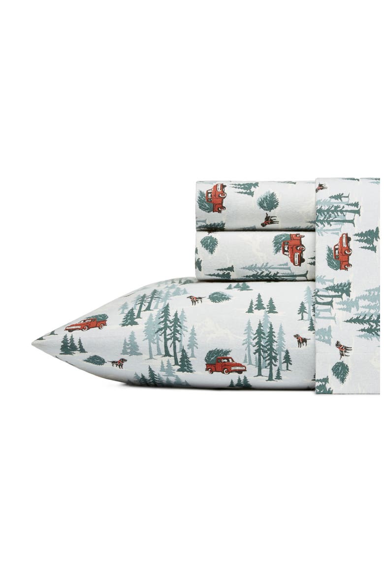 Tree Farm Sheet Set, Main, color, DARK ORANGE