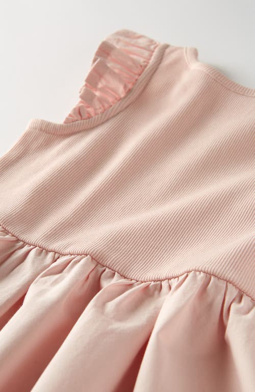 Nordstrom Kids' Flutter Sleeve Cotton Dress In Pink Lotus