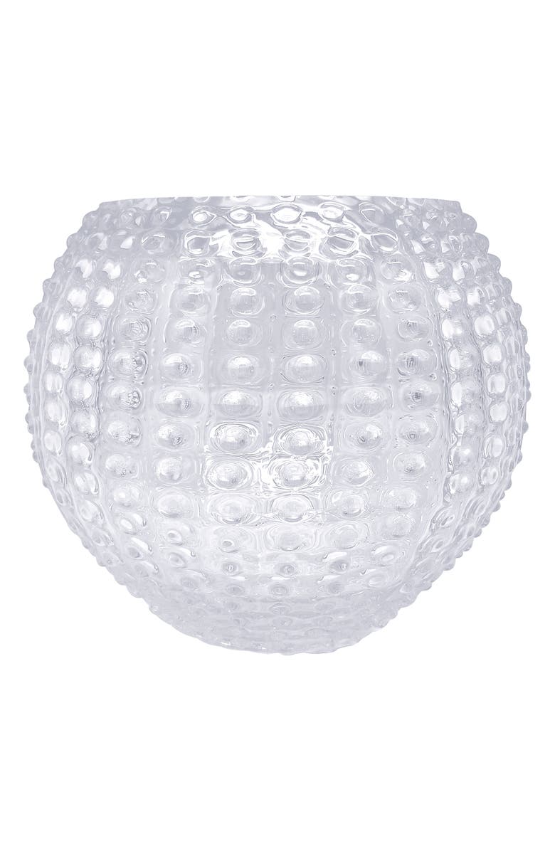 Mariposa Hobnob Decorative Vase, Alternate, color, Clear