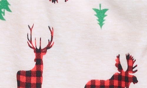 Baby Starters Kid's Matching Family Moose Print Pajamas In White