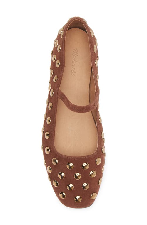 Madewell Greta Mary Jane Flat In Soft Mahogany