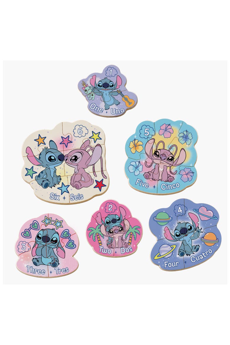 Stitch 6-Pack Wood Shaped Puzzles | Nordstrom