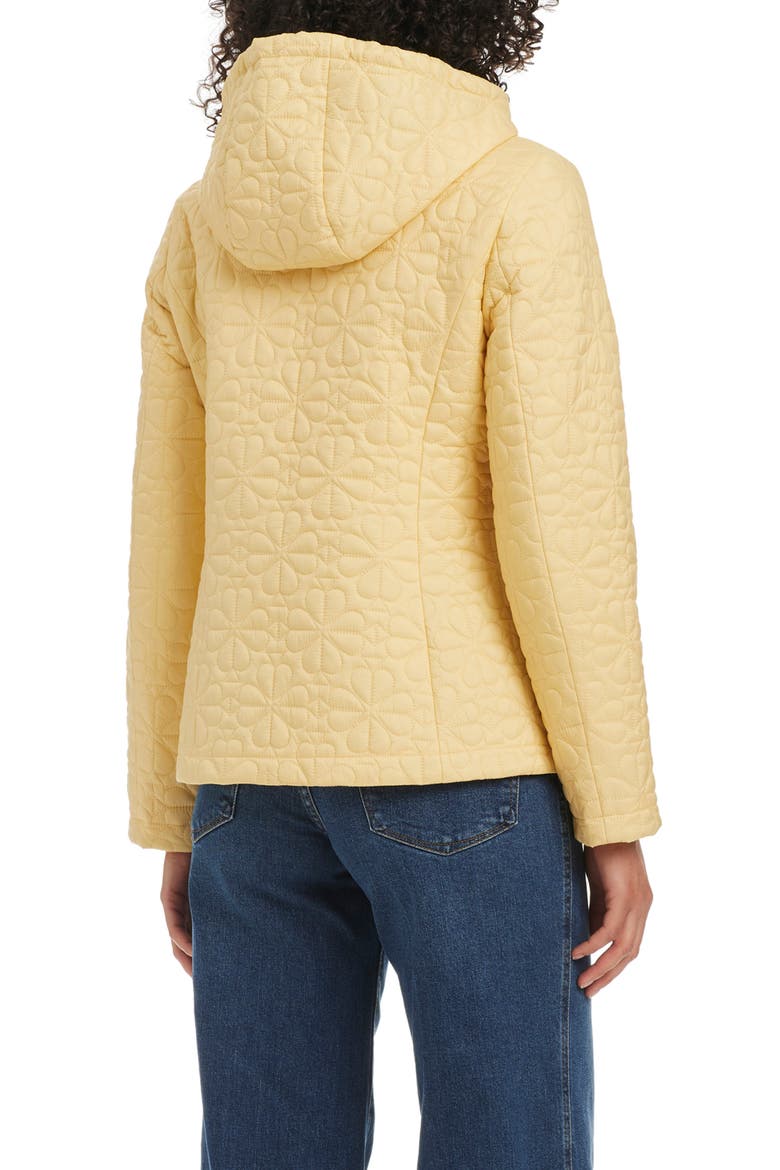 short spade flower quilted jacket, Alternate, color, BUTTER