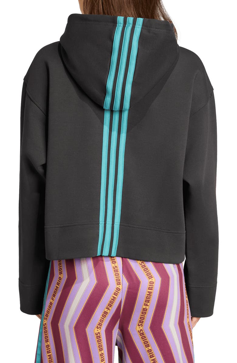 ADIDAS X FARM RIO Butterfly Graphic Hoodie, Alternate, color, Black