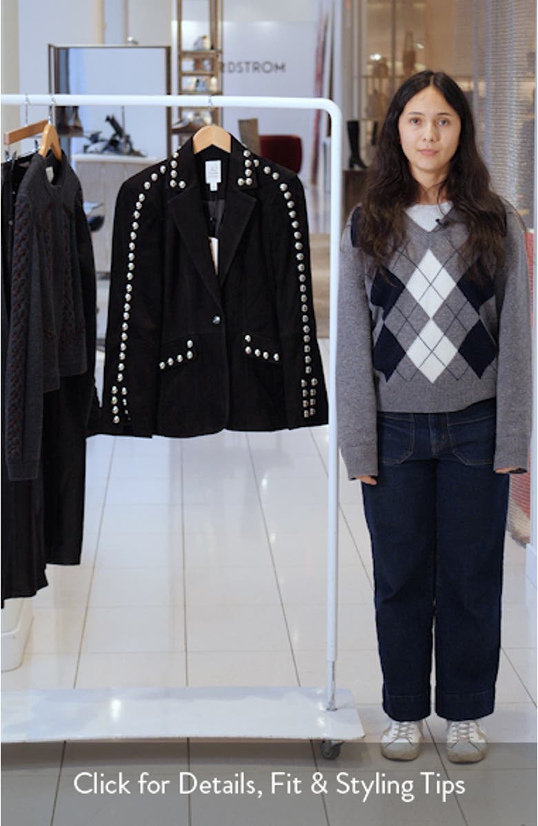 Studded Suede Blazer, sales video thumbnail