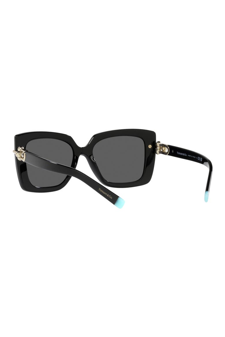 53mm Butterfly Sunglasses, Alternate, color, BLACK