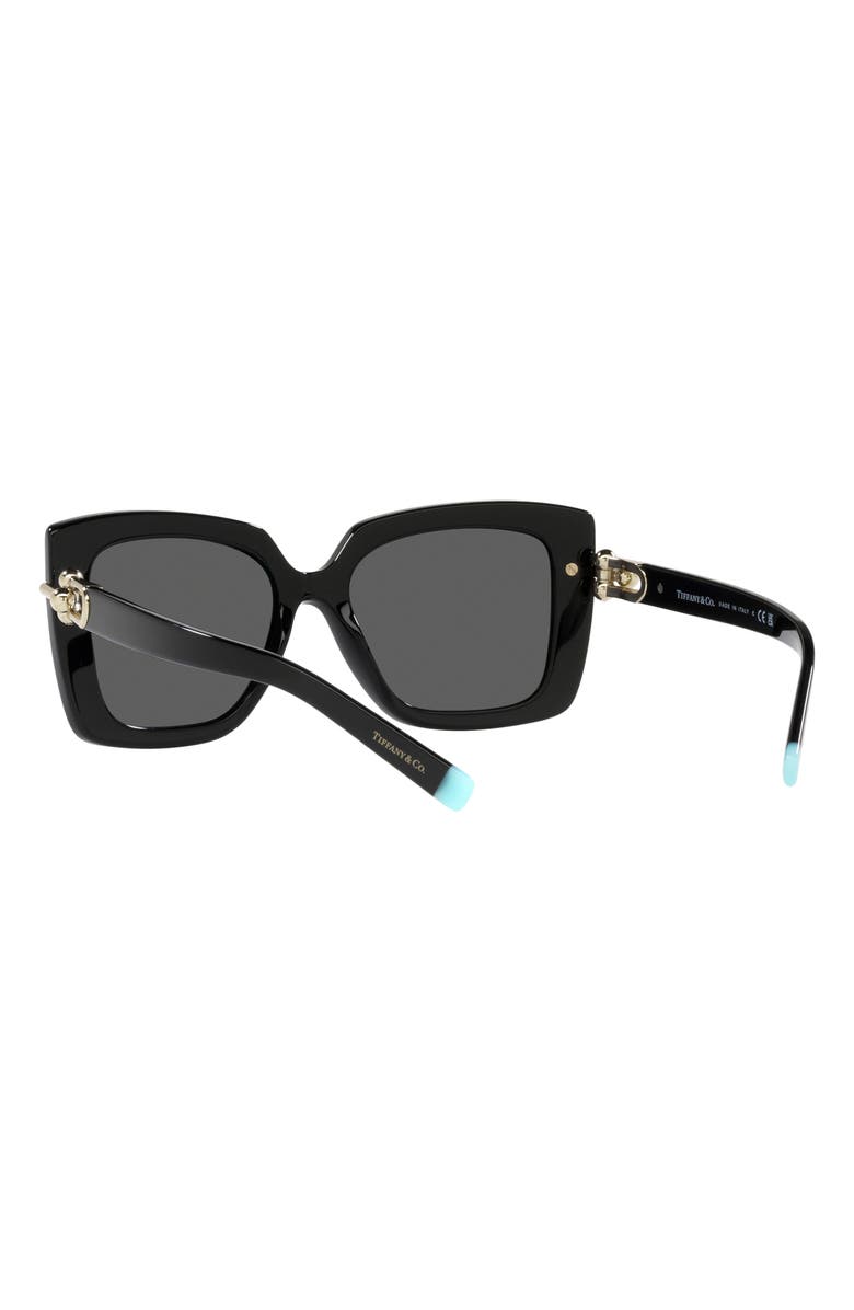Tiffany & Co. 53mm Butterfly Sunglasses, Alternate, color, Black