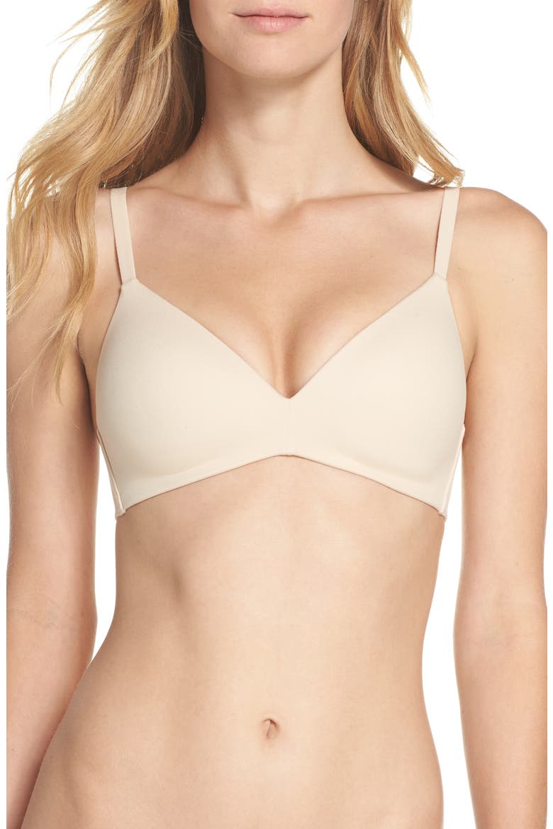 How Perfect Wire Free T-Shirt Bra, Main, color, NATURAL NUDE
