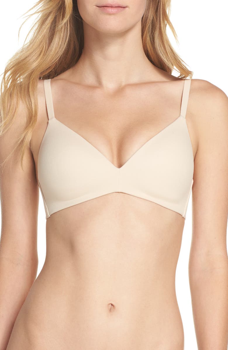 Wacoal How Perfect Wire Free T-Shirt Bra, Main, color, Natural Nude
