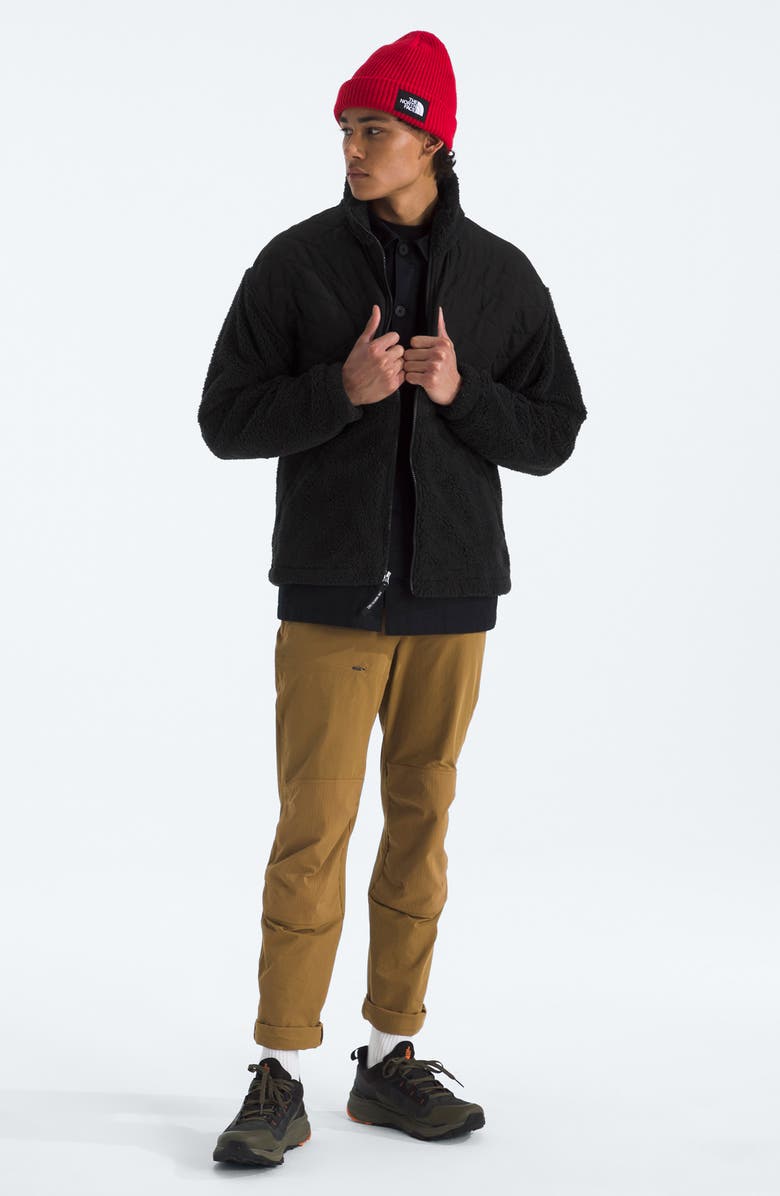 The North Face Cabin Fleece Jacket, Alternate, color, The North Face Black