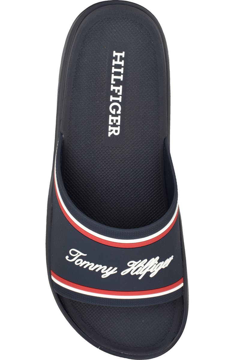 Tommy Hilfiger Momil Slide Sandal, Alternate, color, Navy Multi