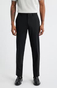 Open Edit Slim Fit Solid Flat Front Stretch Suit Pants