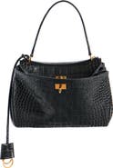 Balenciaga Rodeo Croc Embossed Leather Handbag