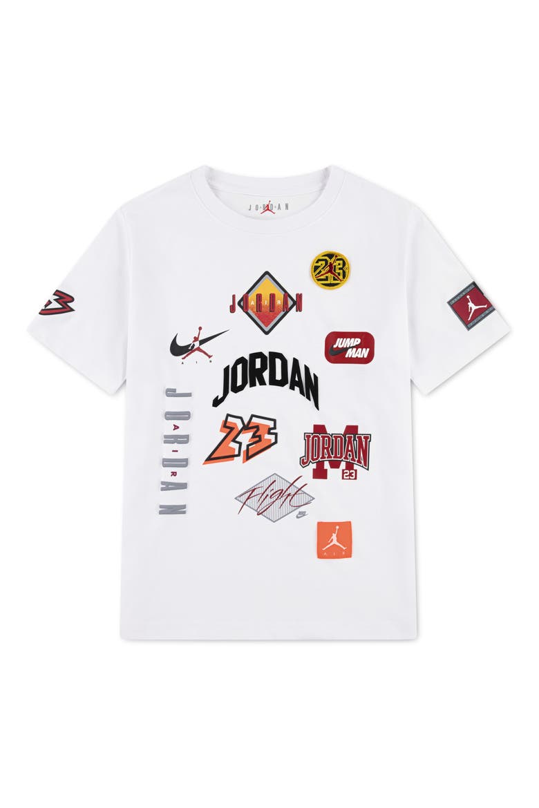 Kids' Dynasty Patch Graphic T-Shirt, Main, color, WHITE