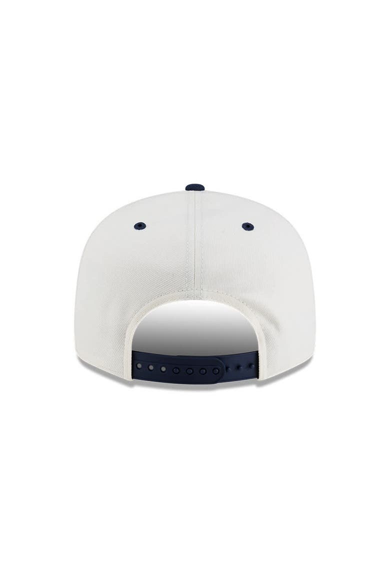 Men's New Era Cream Dallas Cowboys Oversized Slogan 9FIFTY Snapback Hat, Alternate, color, Cream