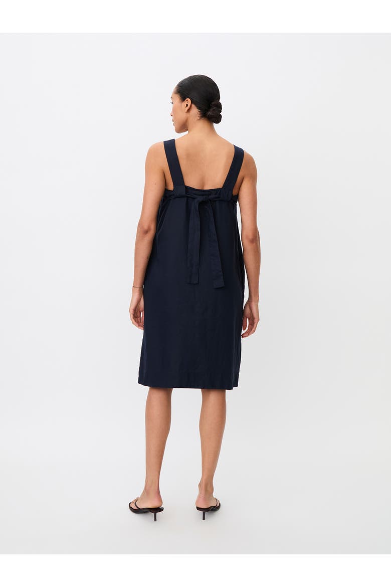 Manoriane Linen Midi Dress, Alternate, color, Navy