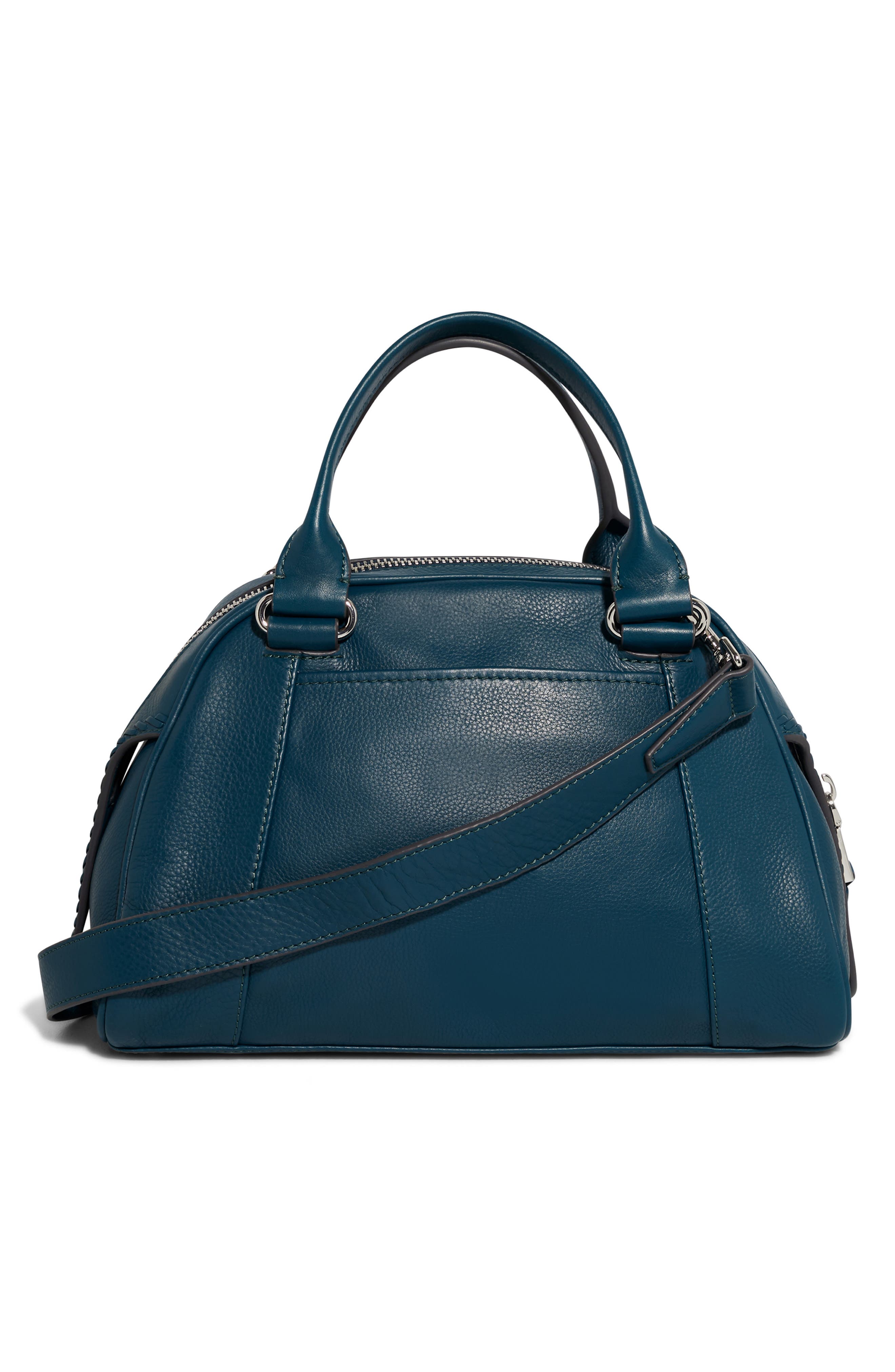 The Day Dream Leather Satchel, Alternate, color, TEAL