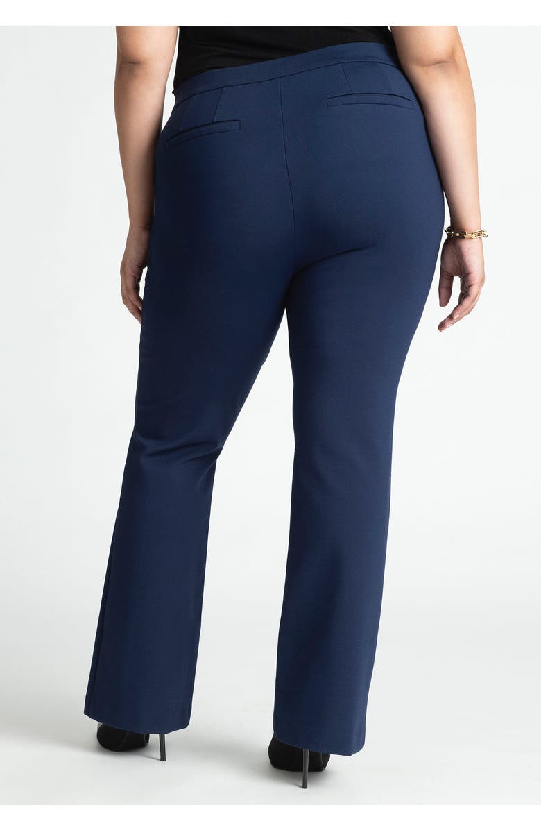 ELOQUII The Ultimate Stretch Flare Leg Pant, Alternate, color, Maritime Blue