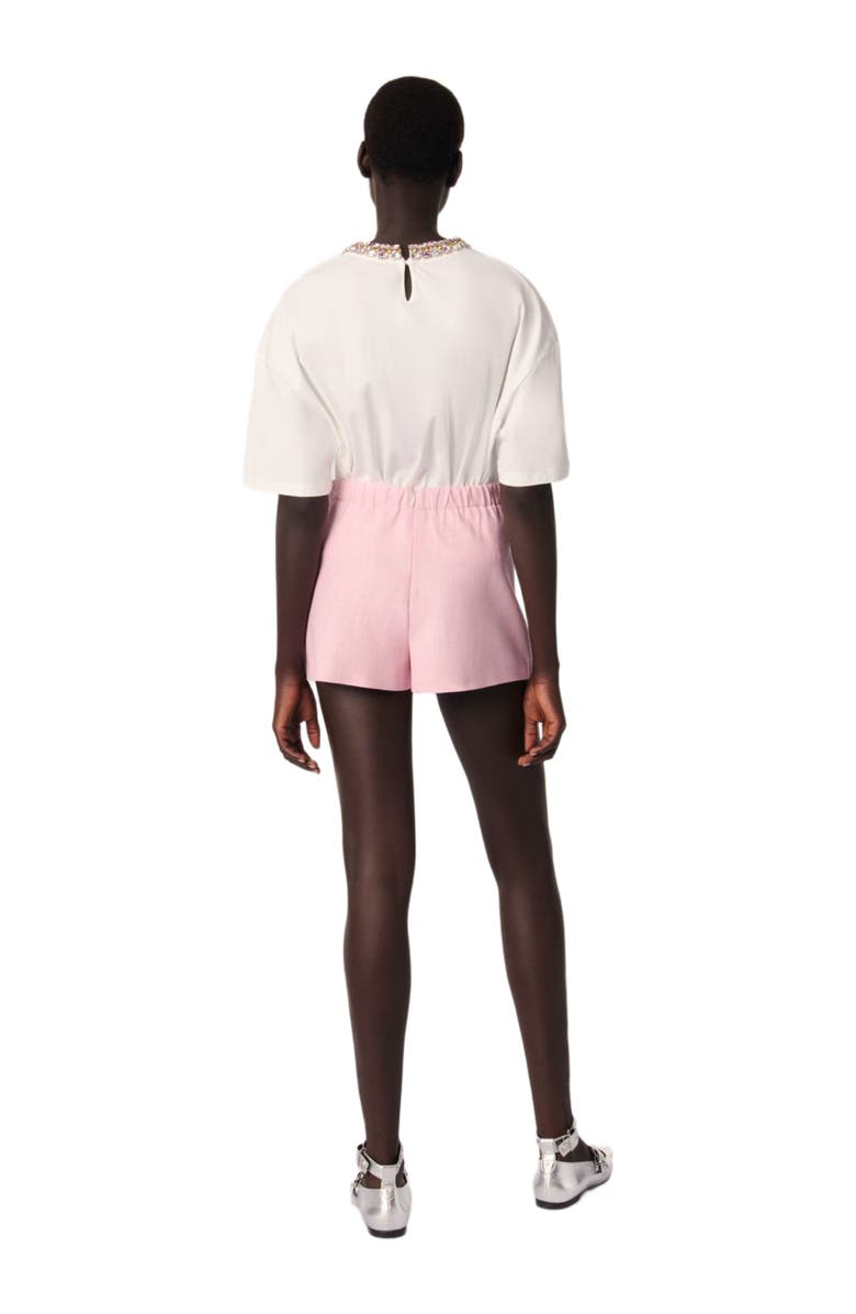 maje Jewellery neck T-shirt, Alternate, color, 