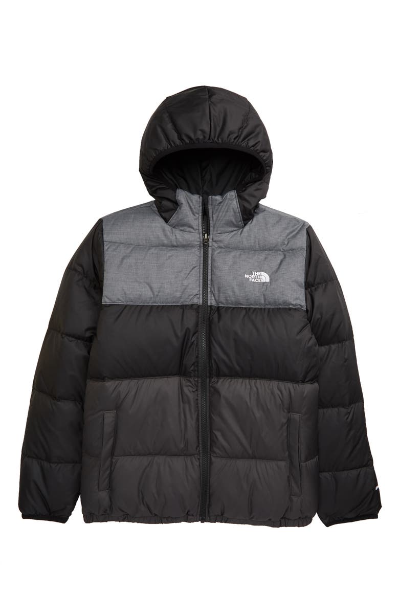 The North Face Kids' Moondoggy Water Repellent Reversible Down Jacket, Main, color, 