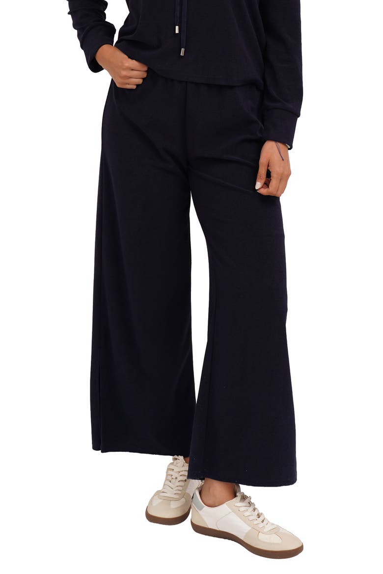 Towel Terry Wide Leg Pants, Main, color, ECLIPSE