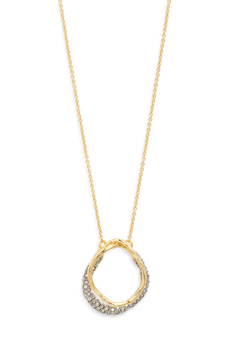 Solanes Crystal Orbit Pendant Necklace, Main, color, CRYSTALS