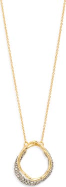 Alexis Bittar Solanes Crystal Orbit Pendant Necklace