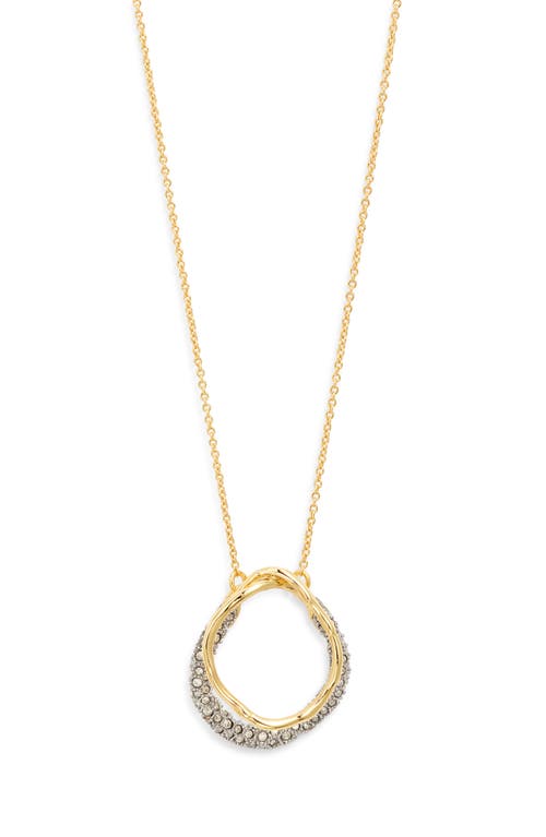 ALEXIS BITTAR ALEXIS BITTAR SOLANES CRYSTAL ORBIT PENDANT NECKLACE