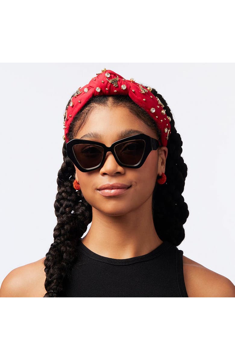 Lele Sadoughi NBA Chicago Bulls Embellished Headband, Alternate, color,