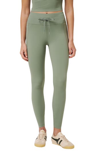 Travismathew Moveknit Drawstring Waist Leggings In Blue