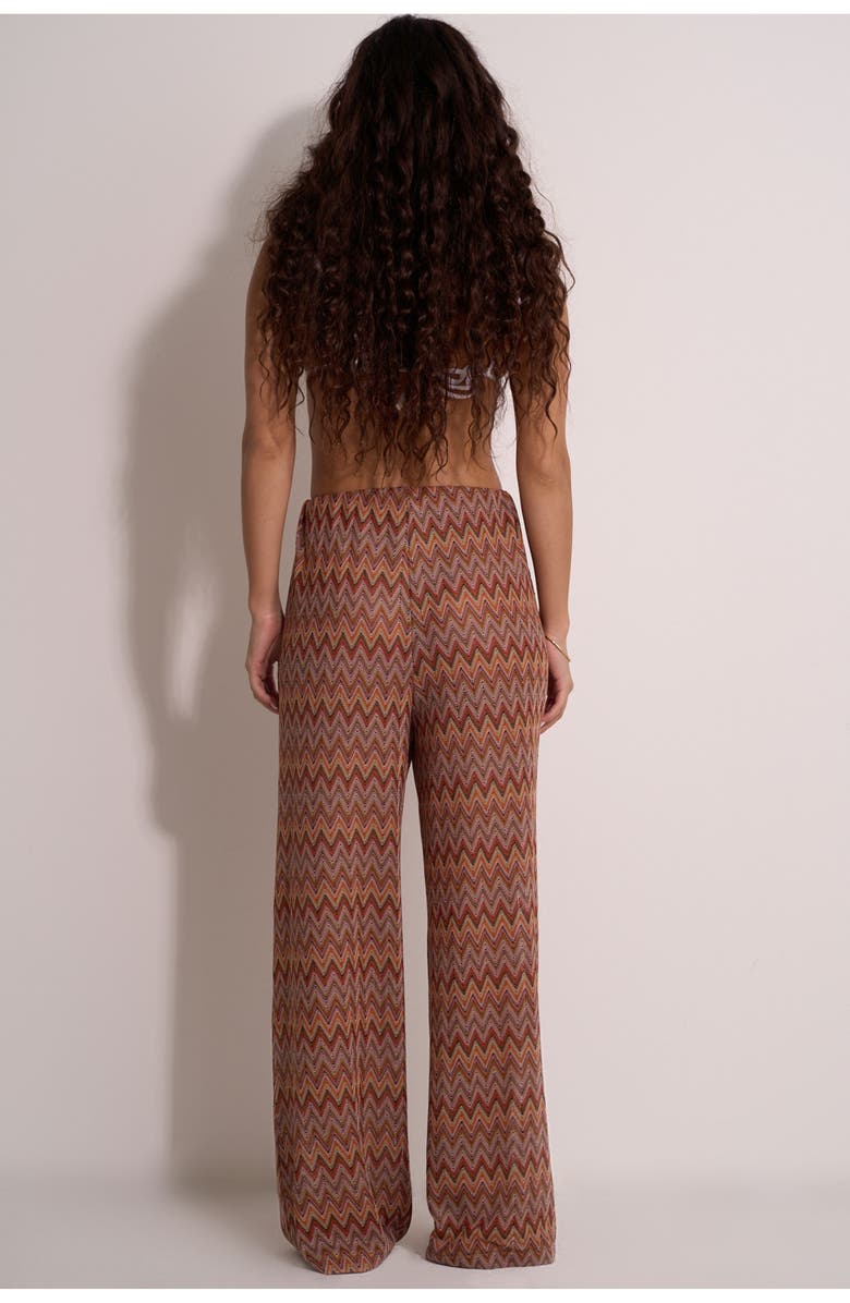 Gottex Beach Life Desert Mirage High Waist Wide Leg Beach Pants, Alternate, color, 