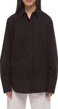 Helmut Lang Open Tie Back Cotton Shirt