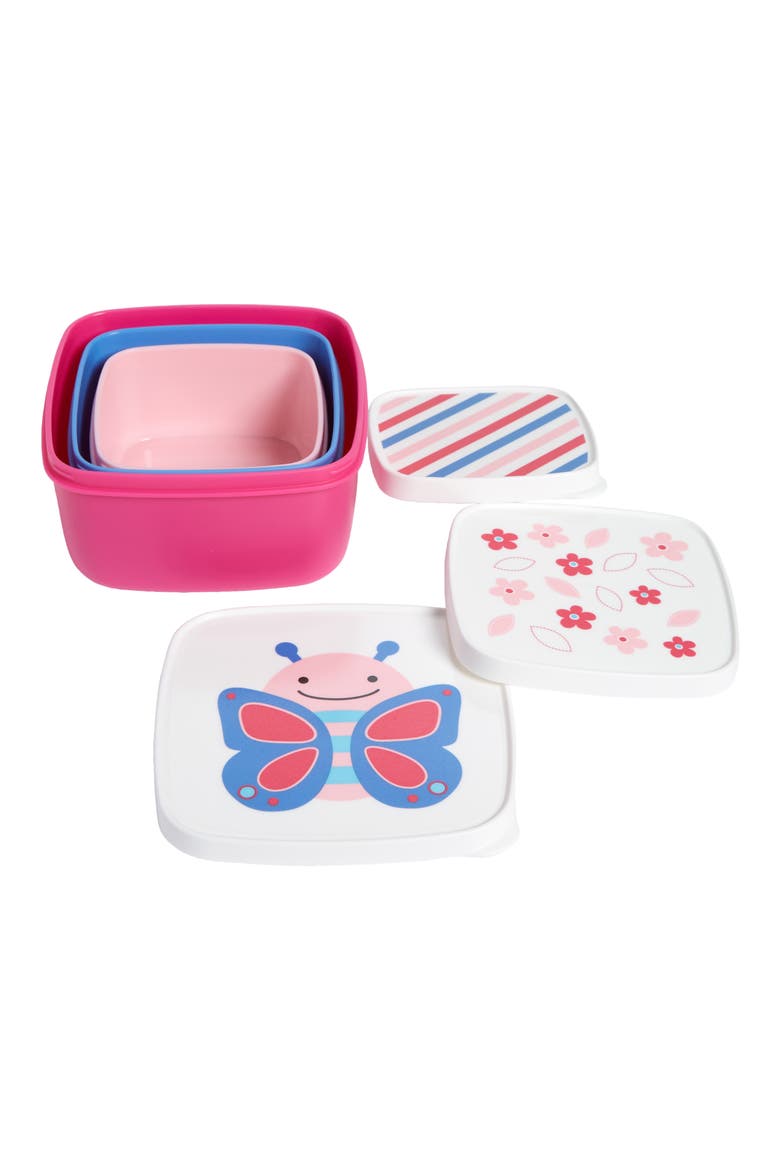 Zoo Butterfly Snack Box Set, Main, color, MULTI