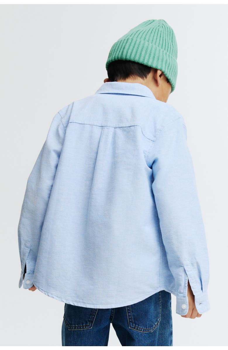 H&M Cotton Shirt, Alternate, color, Light Blue