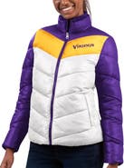 G-III 4HER BY CARL BANKS Women's G-III 4Her by Carl Banks White/Purple Minnesota Vikings New Star Quilted Full-Zip Jacket