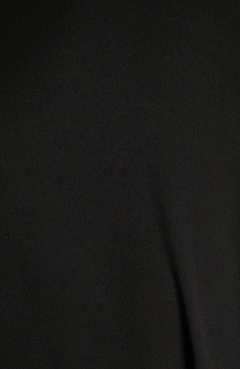 TOM FORD Gathered Waist Long Sleeve Jersey Dress, Alternate, color, Black