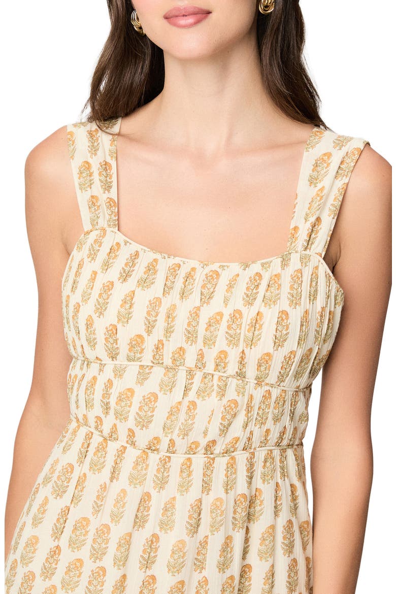 Kinney Tiered Cotton Midi Dress, Alternate, color, BONE MULTI
