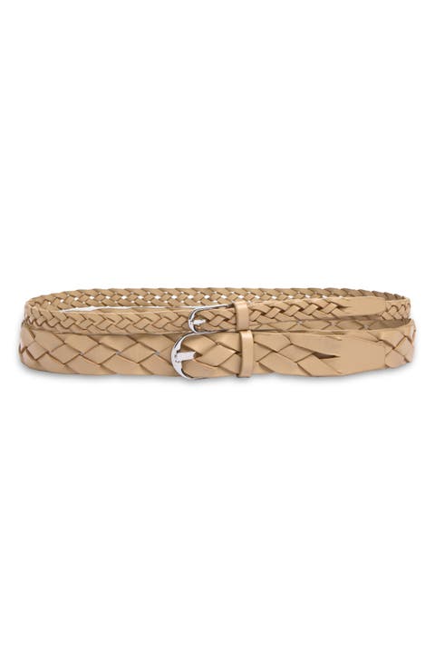 Double Braid Leather Belt